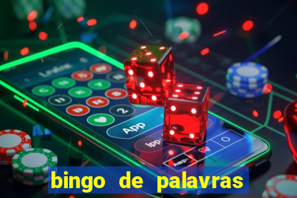 bingo de palavras 3 ano